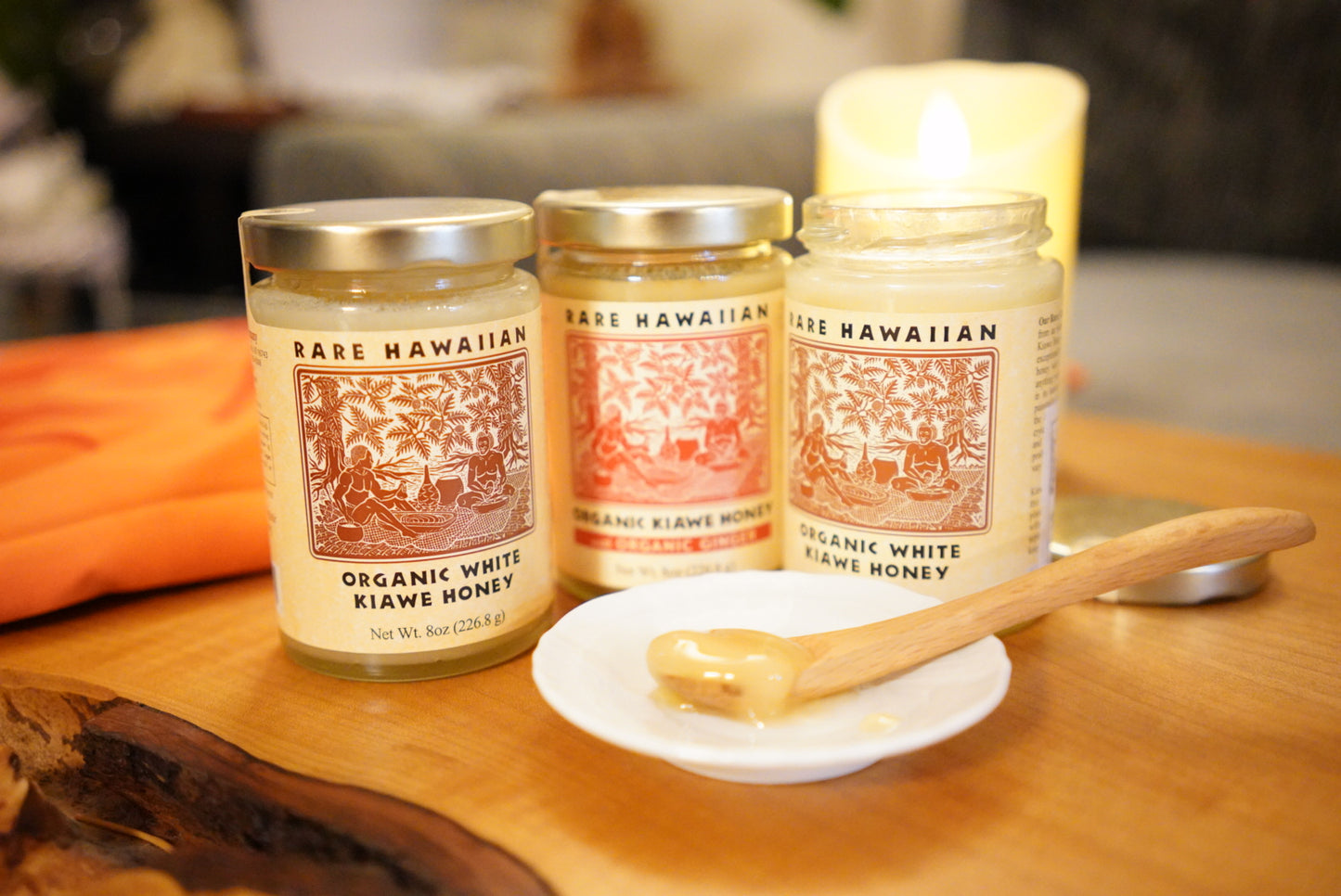 【幻の白い蜂蜜】Hawaiian Organic White Honey with Lilikoi