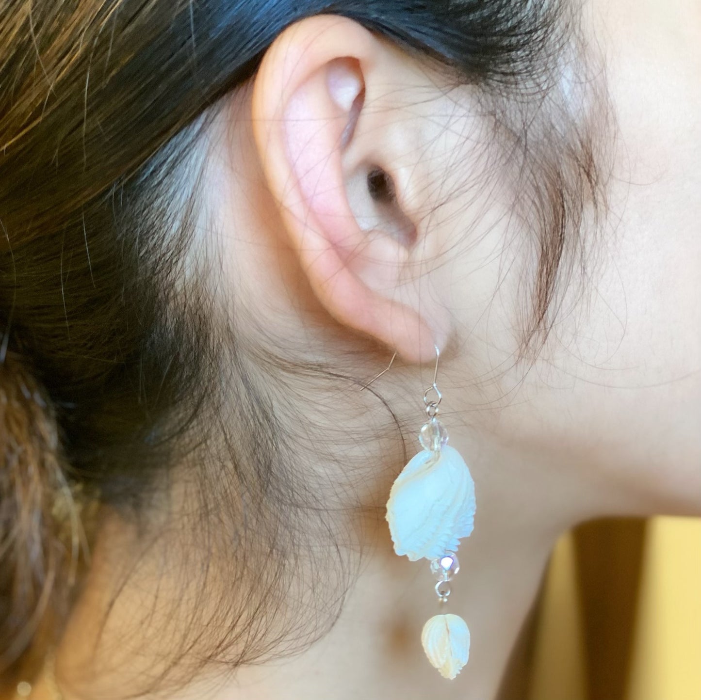 姫しゃこ貝ピアス